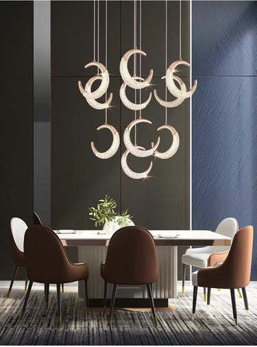 round crystal chandelier